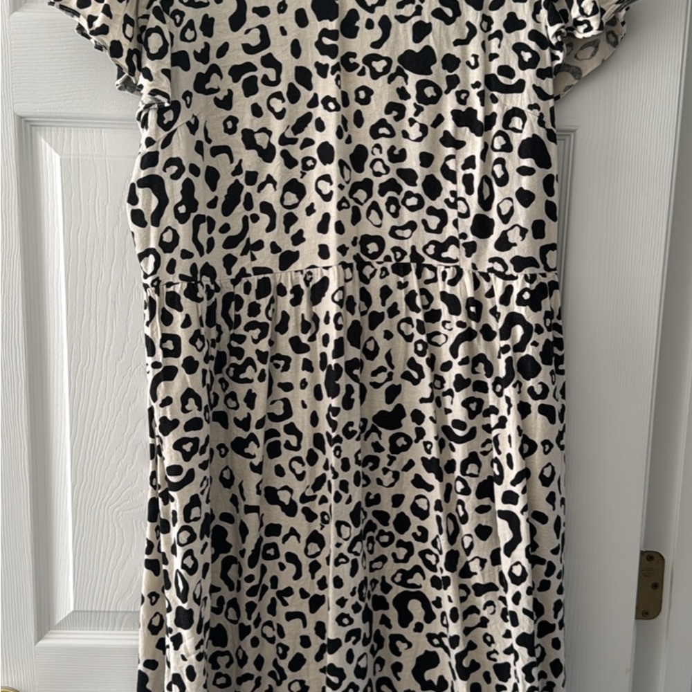Stylish Leopard Print Midi Dress